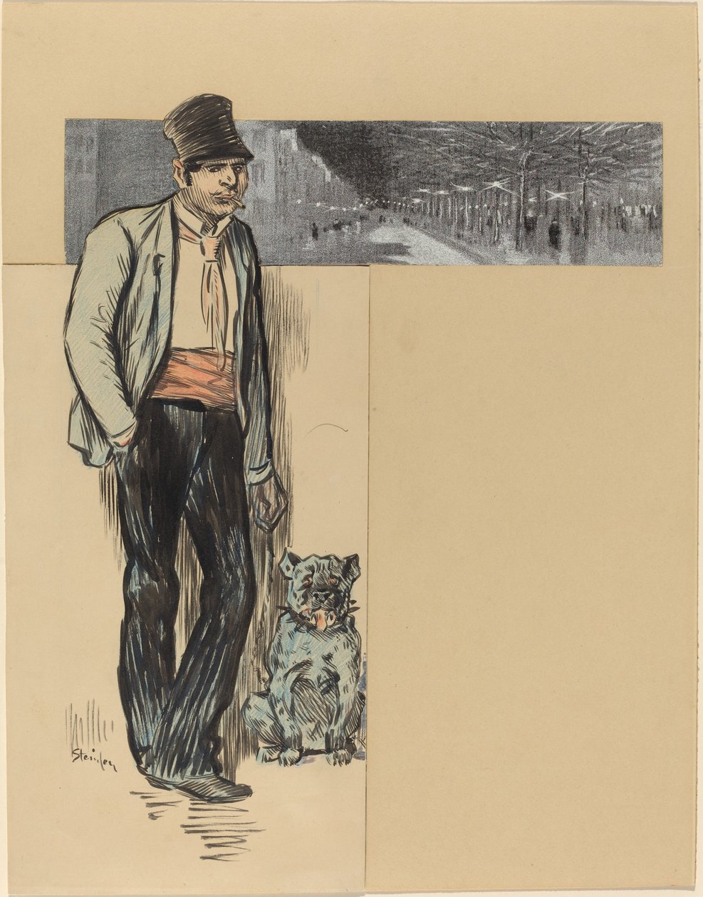 Para a vila de Théophile Alexandre Steinlen