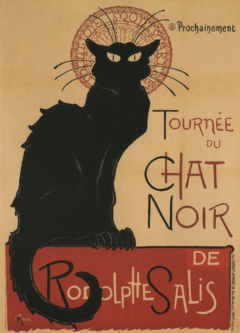 Tour du Chat Noir, 1896 de Théophile Alexandre Steinlen