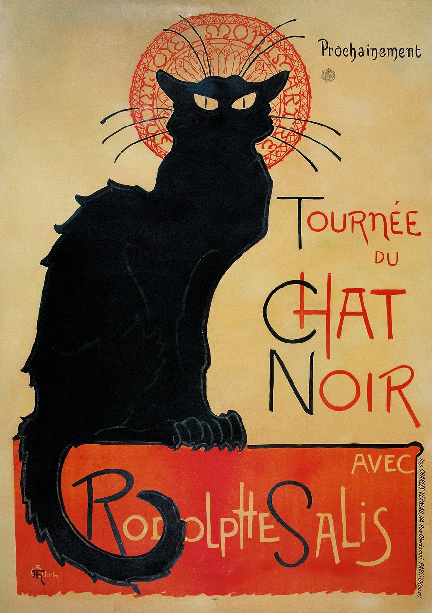 Black Cat Tour de Théophile Alexandre Steinlen