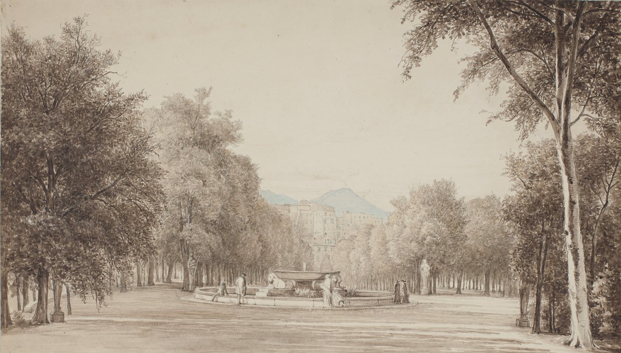 Fra Villa Reale (agora Villa Nazionale) em Nápoles de Thorald Brendstrup