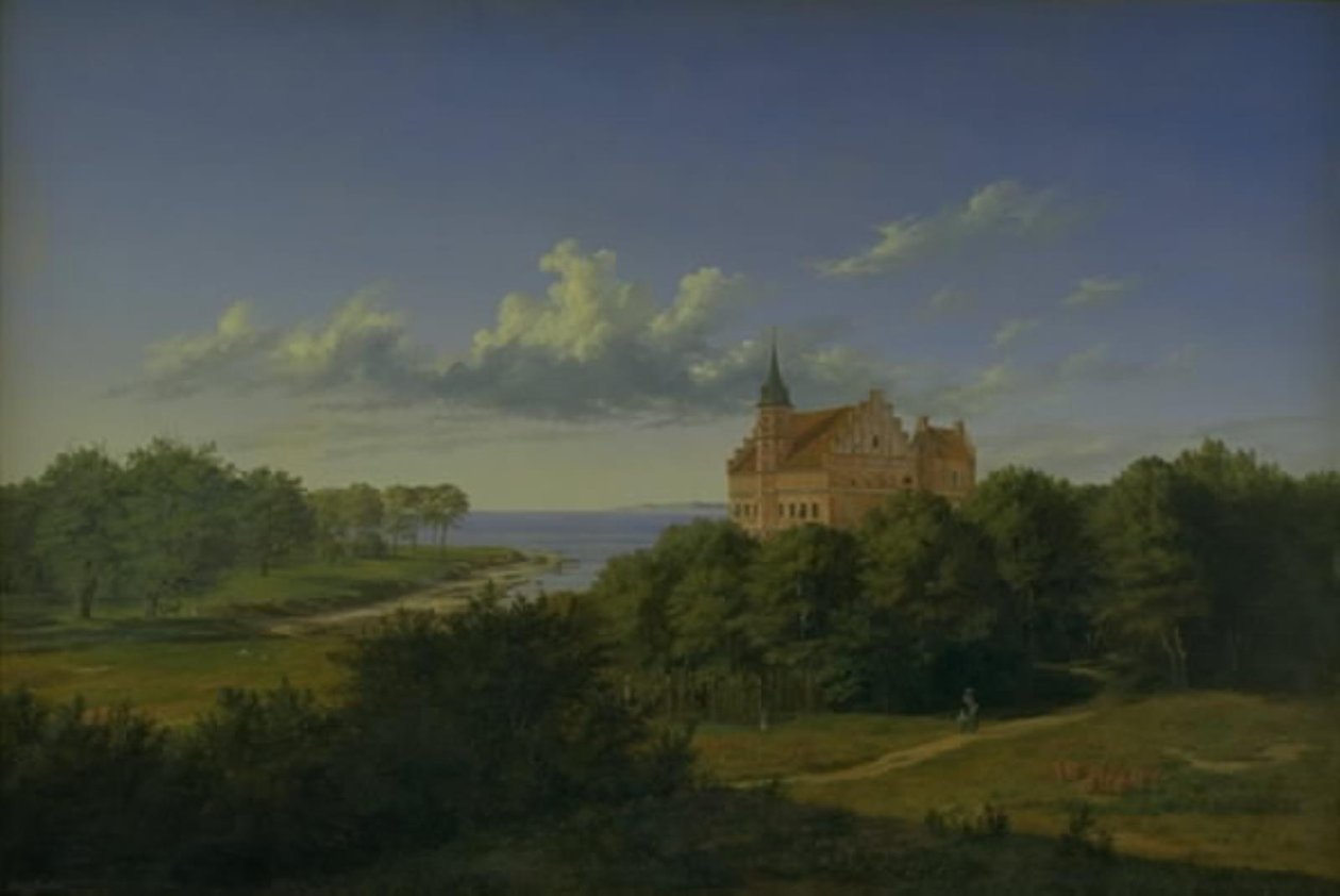 Uma paisagem com uma mansão. Composição de Thorald Læssøe