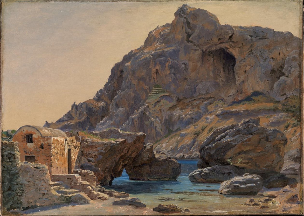 Vista da Marina Piccola, Capri: Luz da tarde de Thorald Læssøe