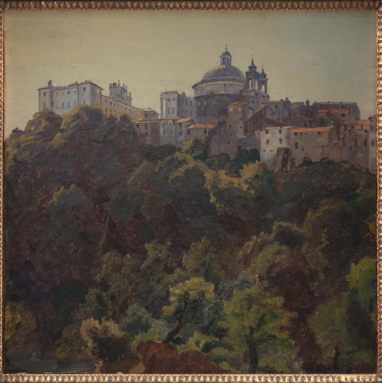 Vista para Ariccia e o Palazzo Chigi e S. Maria dell