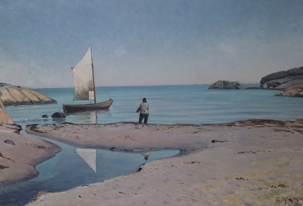 Secção de praia em Ula de Thorolf Holmboe