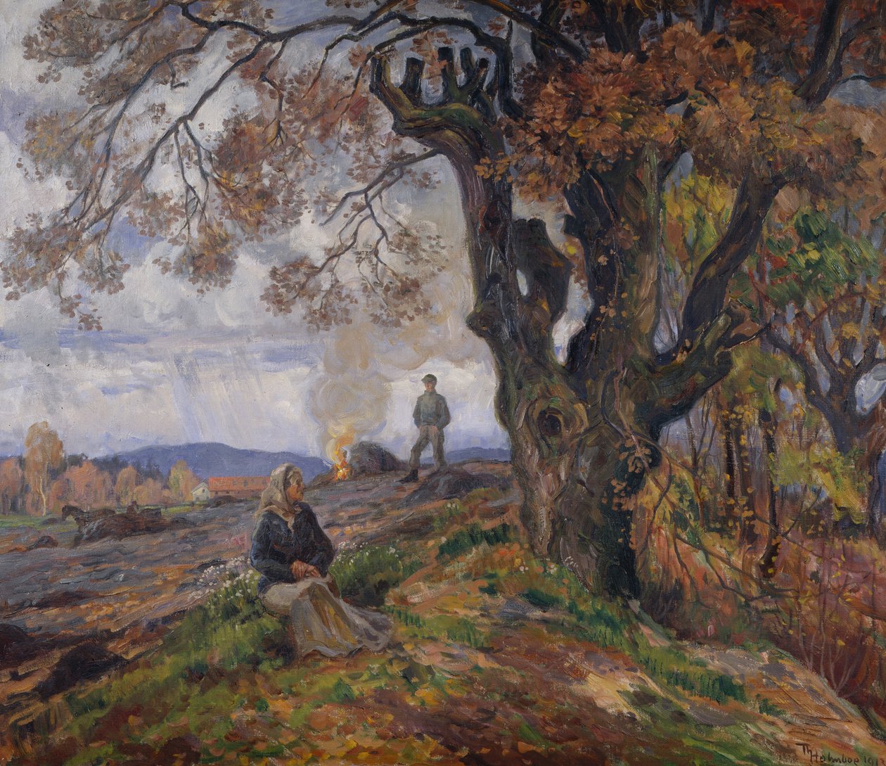 Fogueira do lixo de jardim de Thorolf Holmboe
