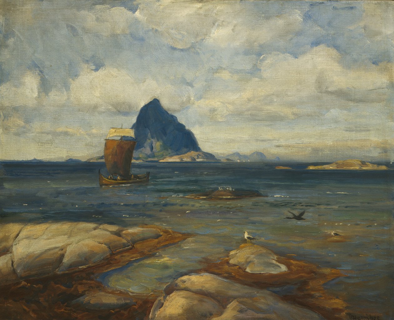 Dia de verão, Roest (pintura) de Thorolf Holmboe