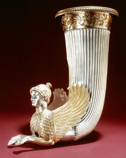 Rhyton (prata) de Thracian