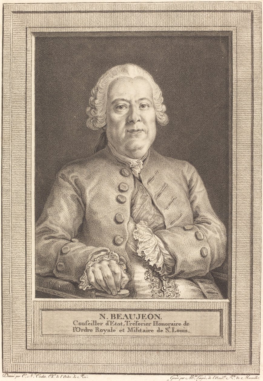 N. Beaujeon de Thérèse Éléonore Lingée after Charles Nicolas Cochin II