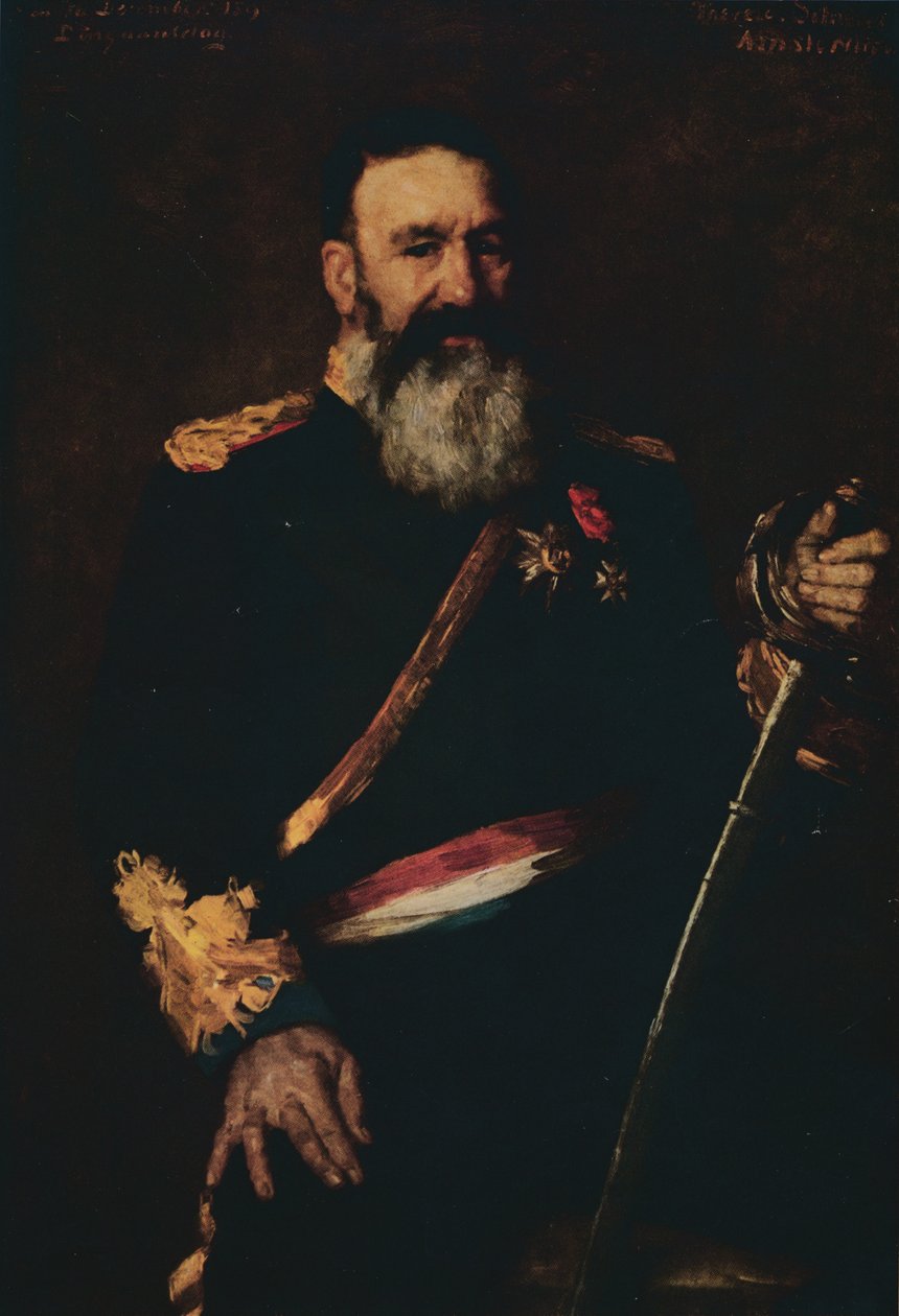 General Piet Joubert, Comandante em Chefe da República Holandesa da África do Sul, 1890. 1914. de Thérèse Schwartze
