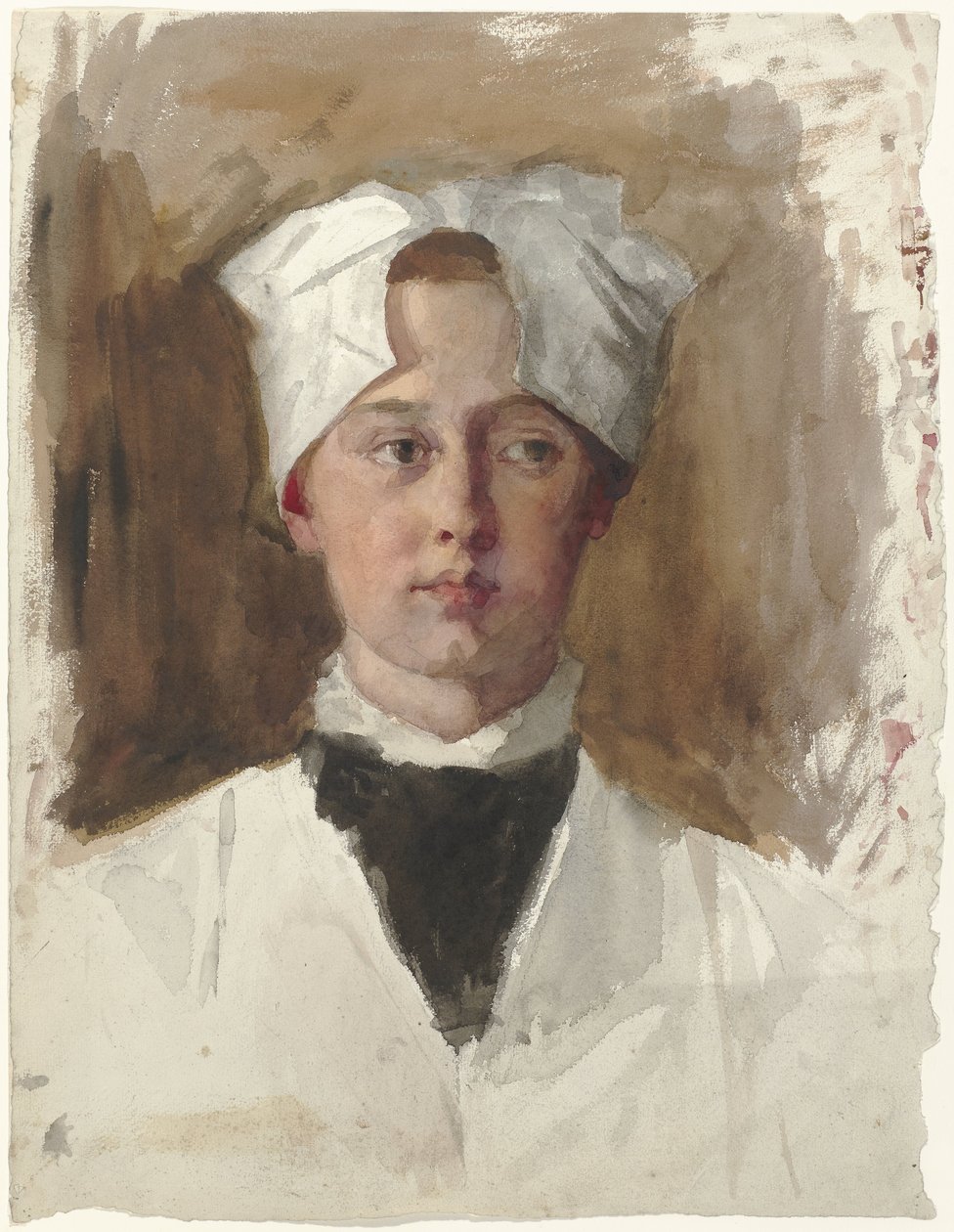 Retrato de uma menina órfã de Thérèse Schwartze