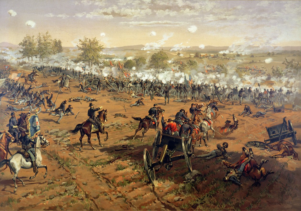 Batalha de Gettysburg de Thure de (after) Thulstrup