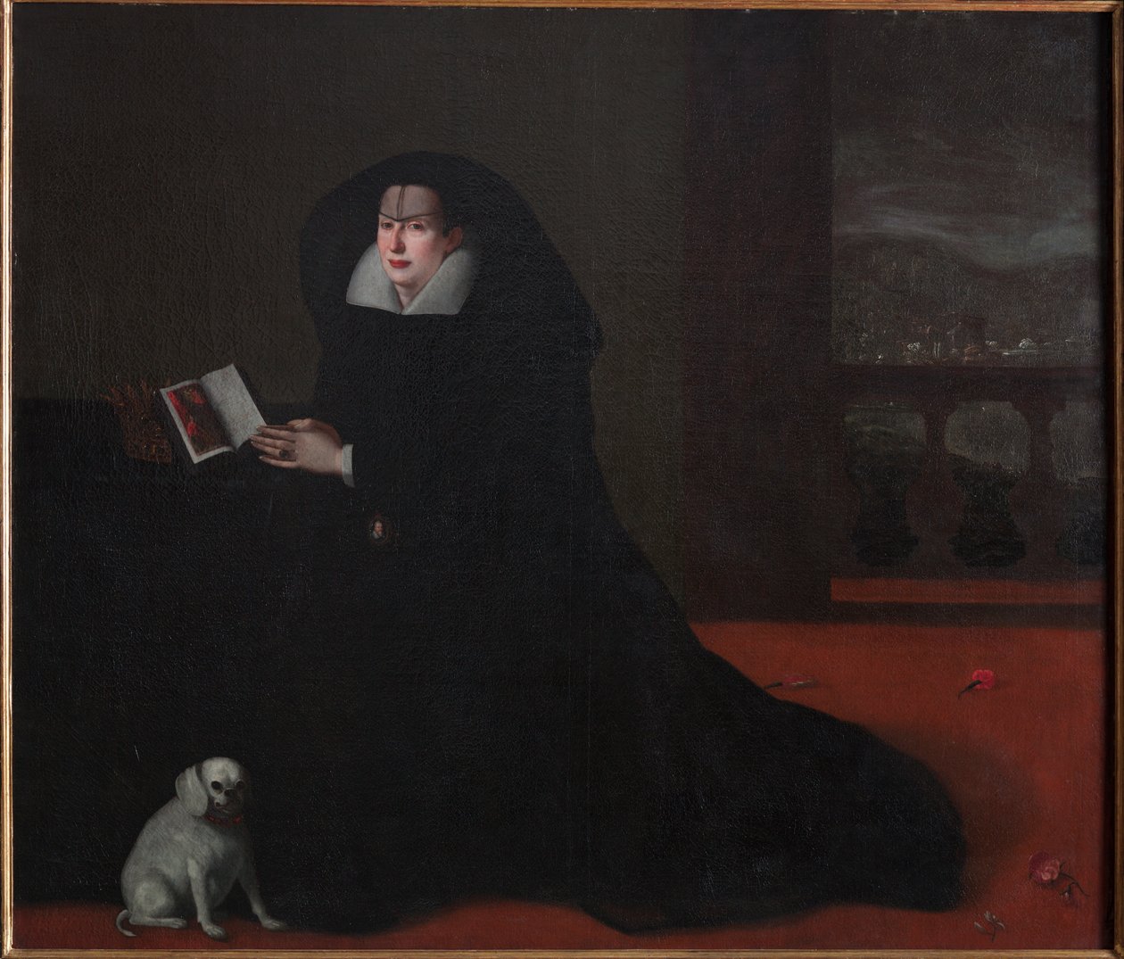 Retrato de Cristina de Lorena, Grã-duquesa da Toscana, c.1620 de Tiberio di Tito