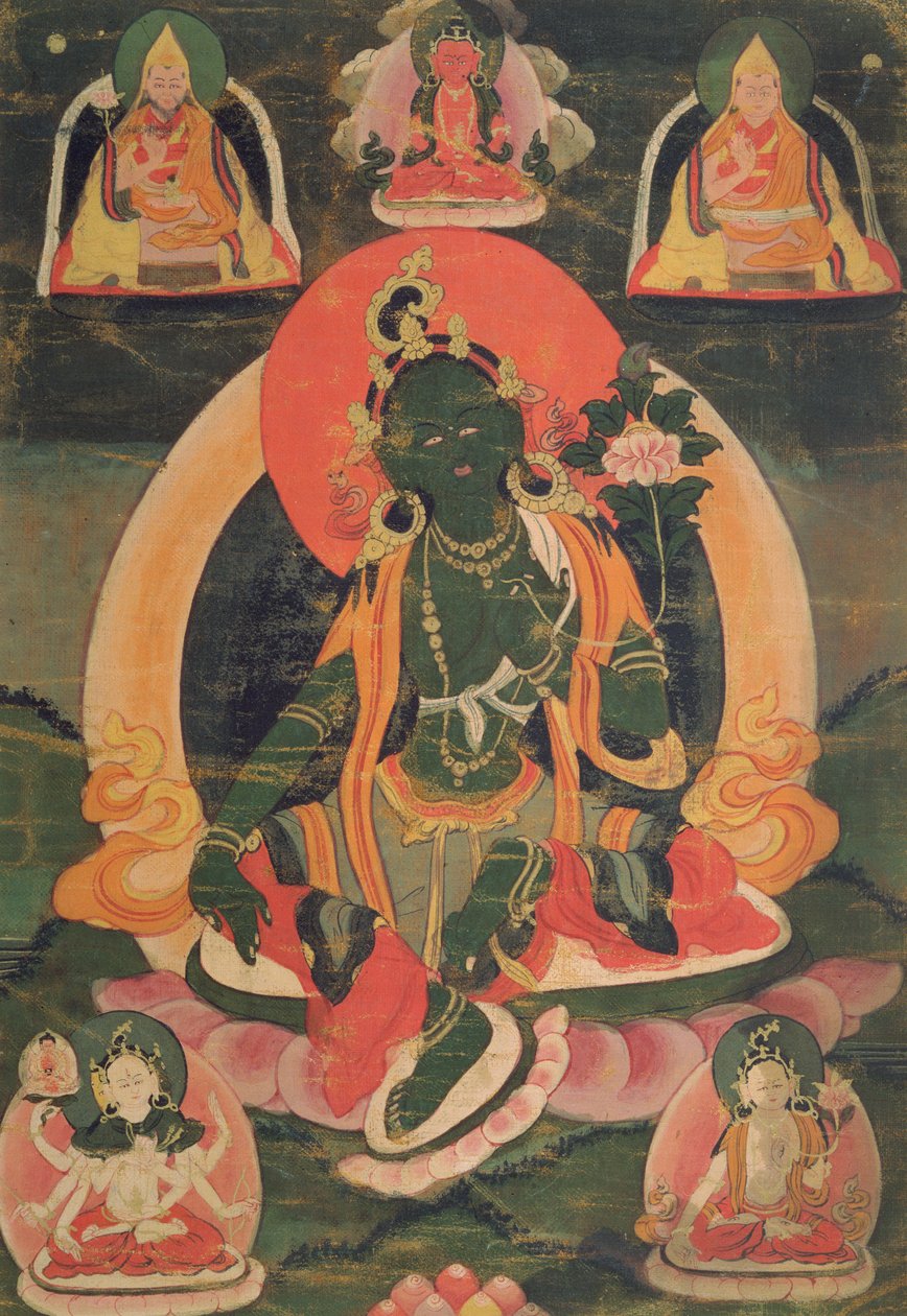 CBL Tb 1836 Tara Verde (wc e guache sobre algodão) de Tibetan School