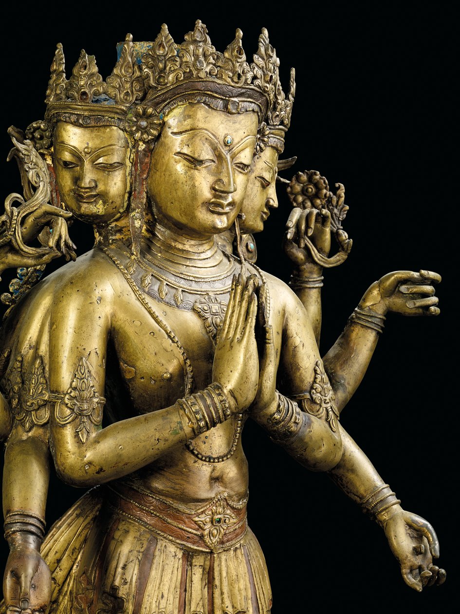 Estátua de Ekadashalokeshvara de Tibetan School