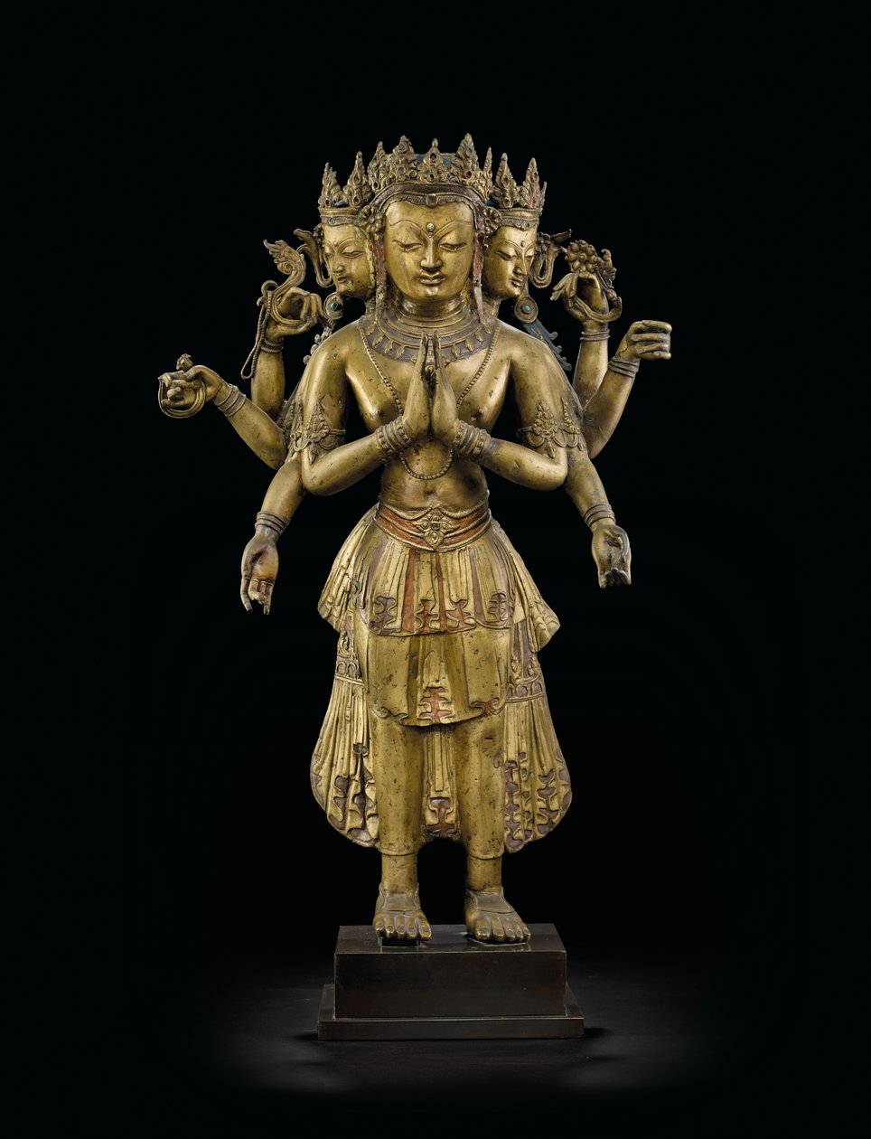 Estátua de Ekadashalokeshvara de Tibetan School