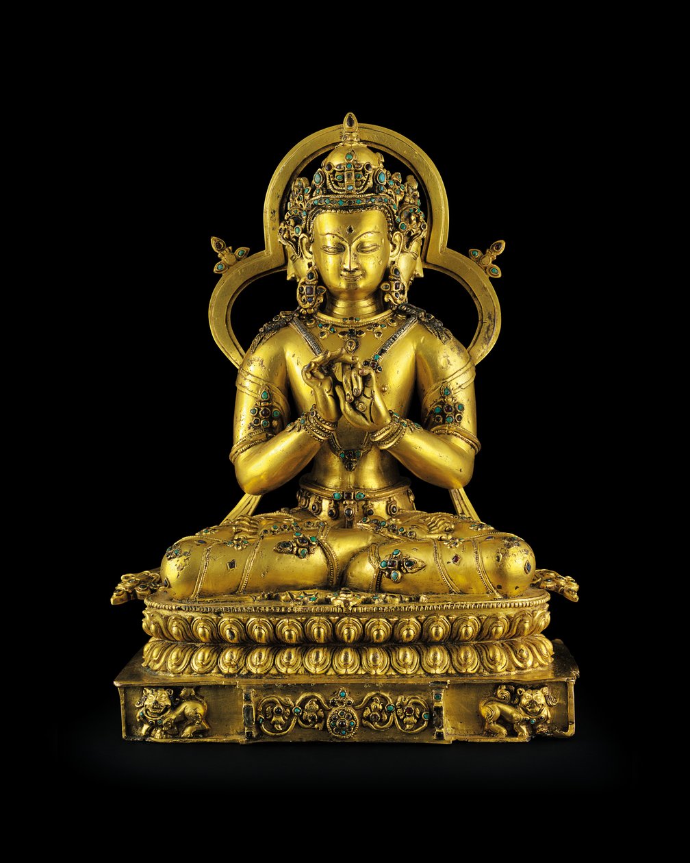 Figura de Vairochana, Densatil de Tibetan School