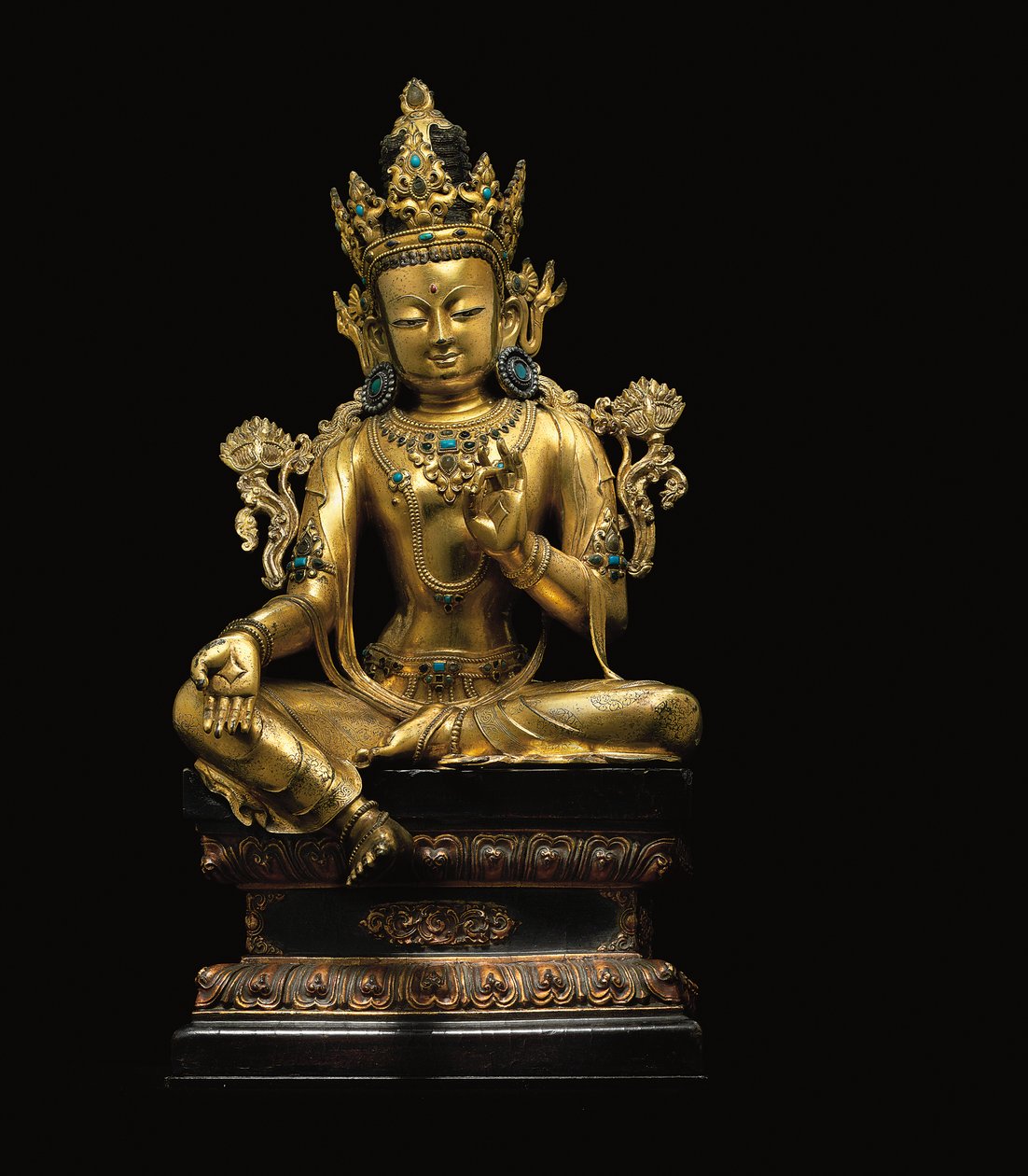 Figura imperial de Avalokiteshvara de Tibetan School