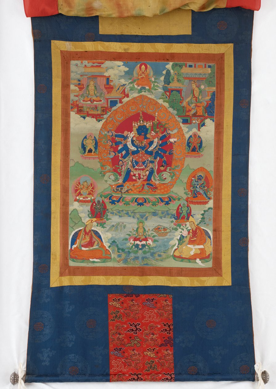 Paramasukha Chakrasamvara, meados do século XVIII de Tibetan School