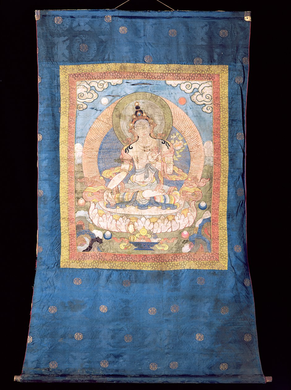 Tara Branca, do Butão (têxtil) de Tibetan School