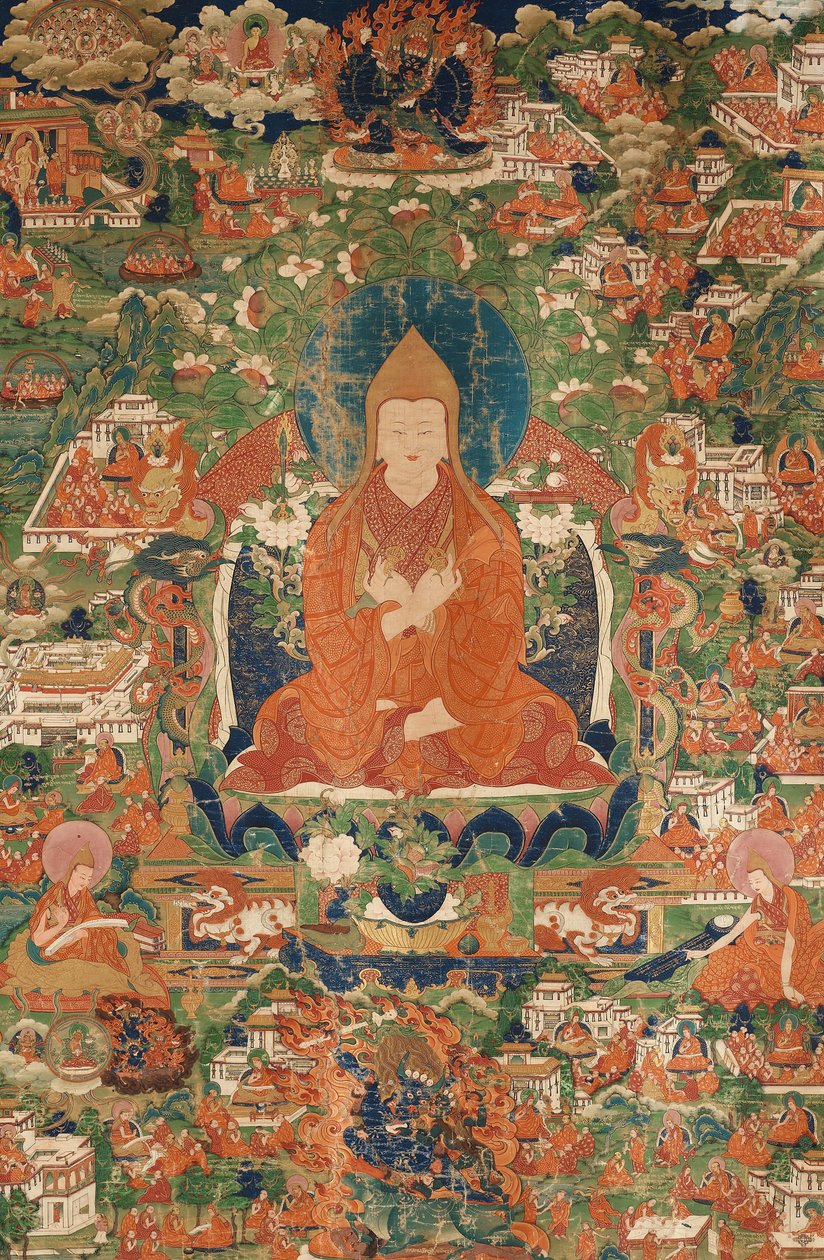 Tsongkhapa, final do século 18 - início do século 19. de Tibetan culture.