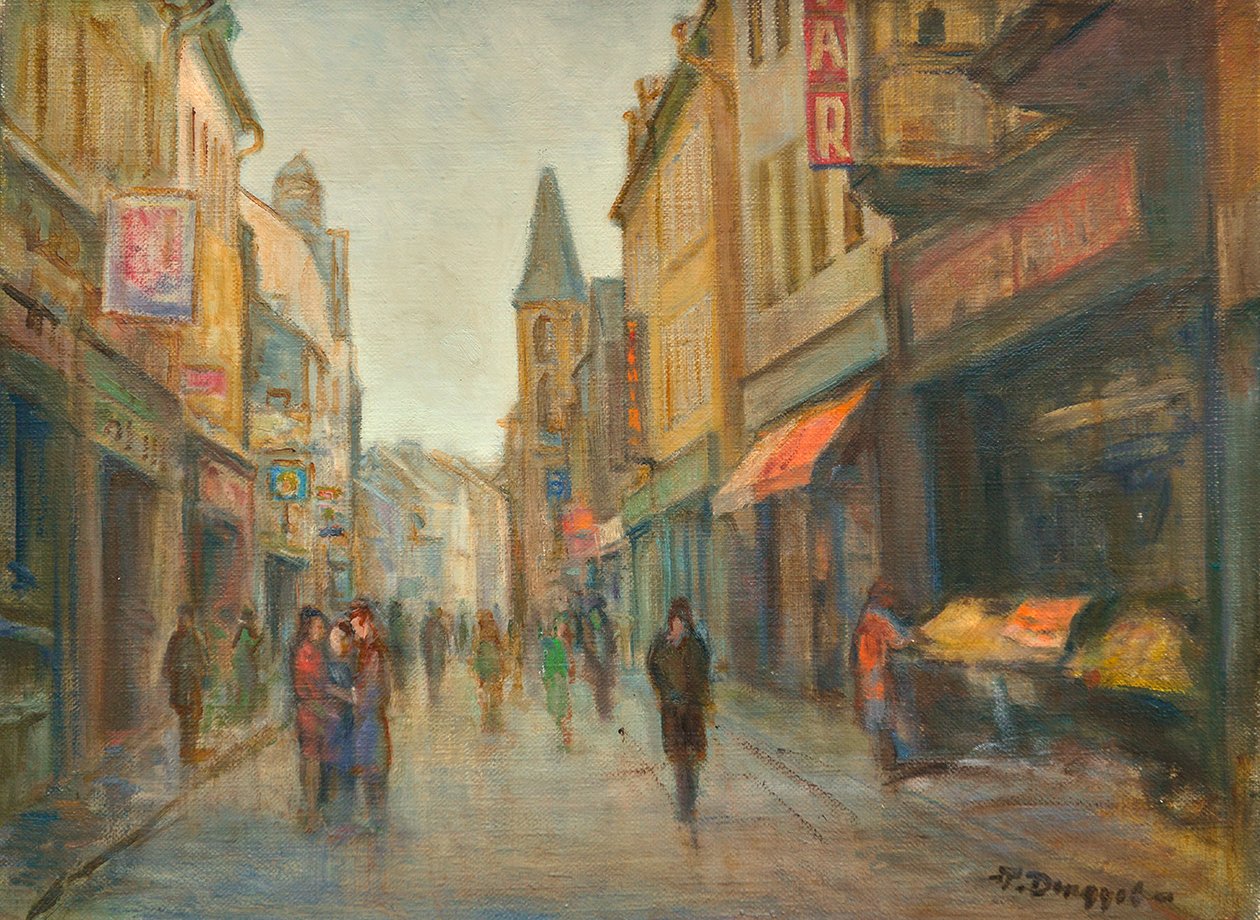 A rua à chuva (Paris) de Tibor Dengyel