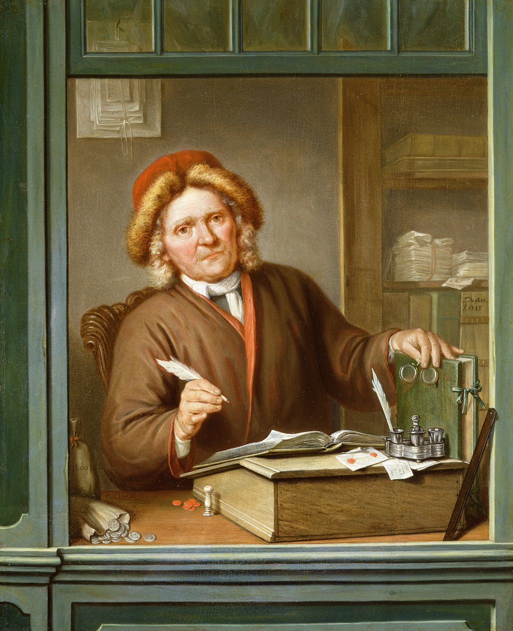 Um coletor de impostos, 1745 de Tibout Regters
