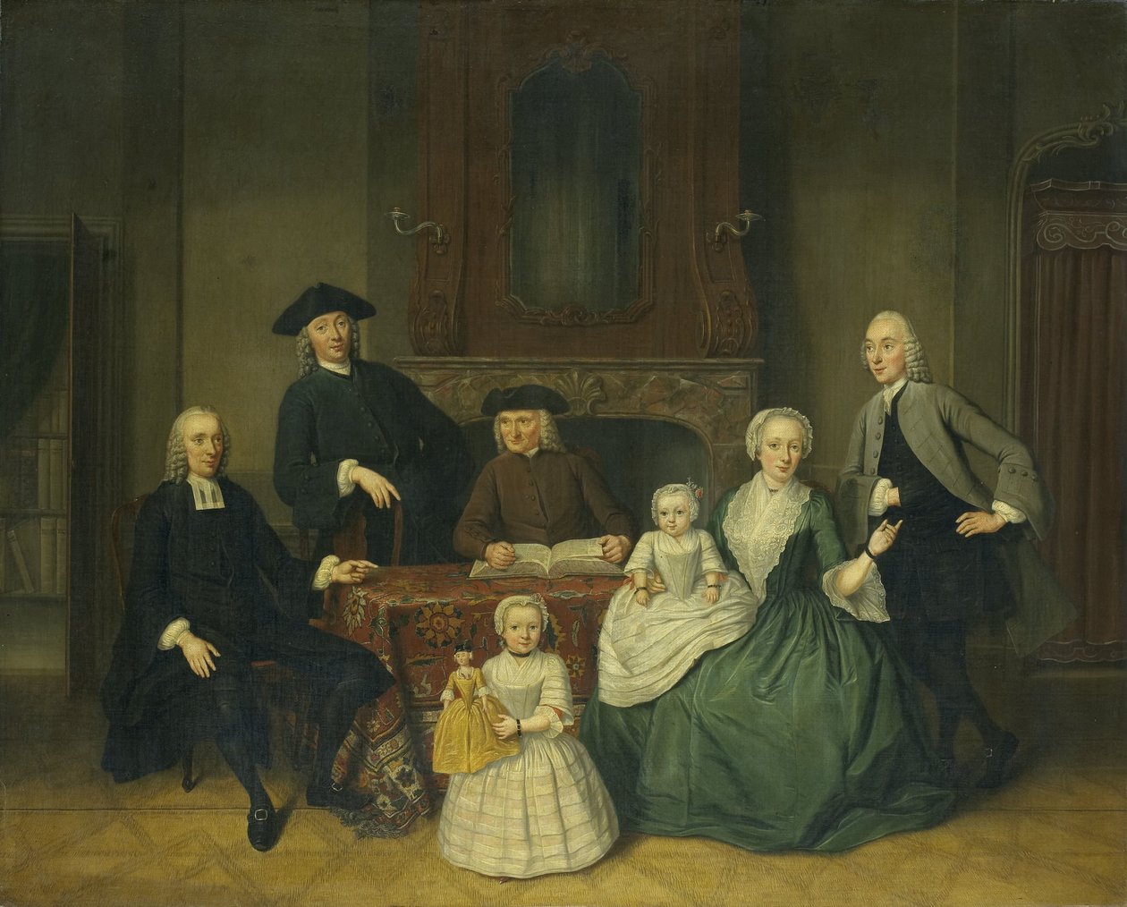 Retrato da Família Brak, Menonitas de Amsterdã de Tibout Regters
