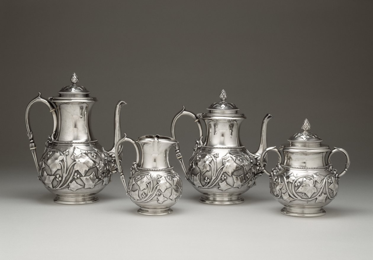 Serviço de café e chá, Tiffany and Company, 1856-59 (prata) de Tiffany and Company Tiffany and Company