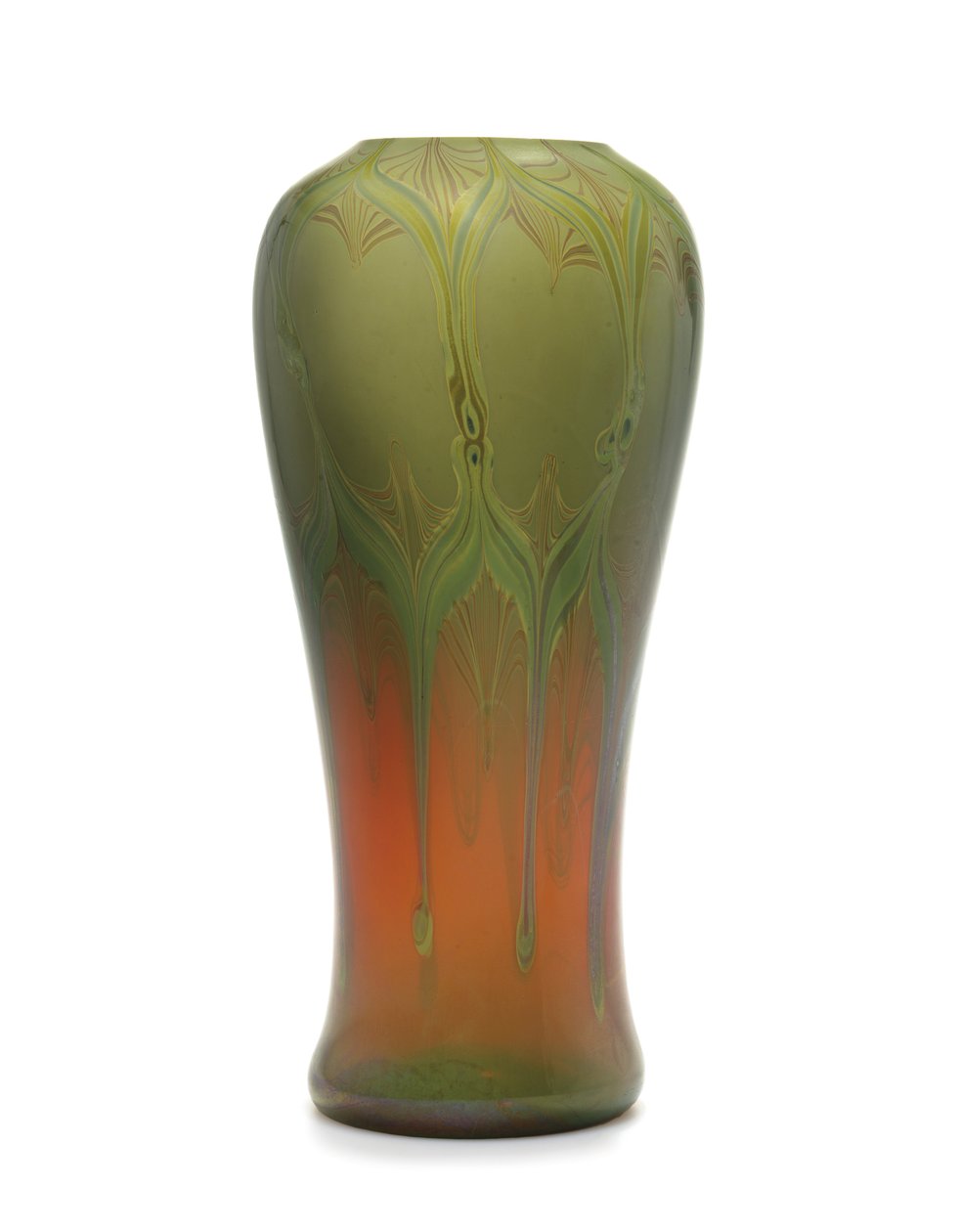Um vaso reativo, c.1910 (vidro) de Tiffany and Company