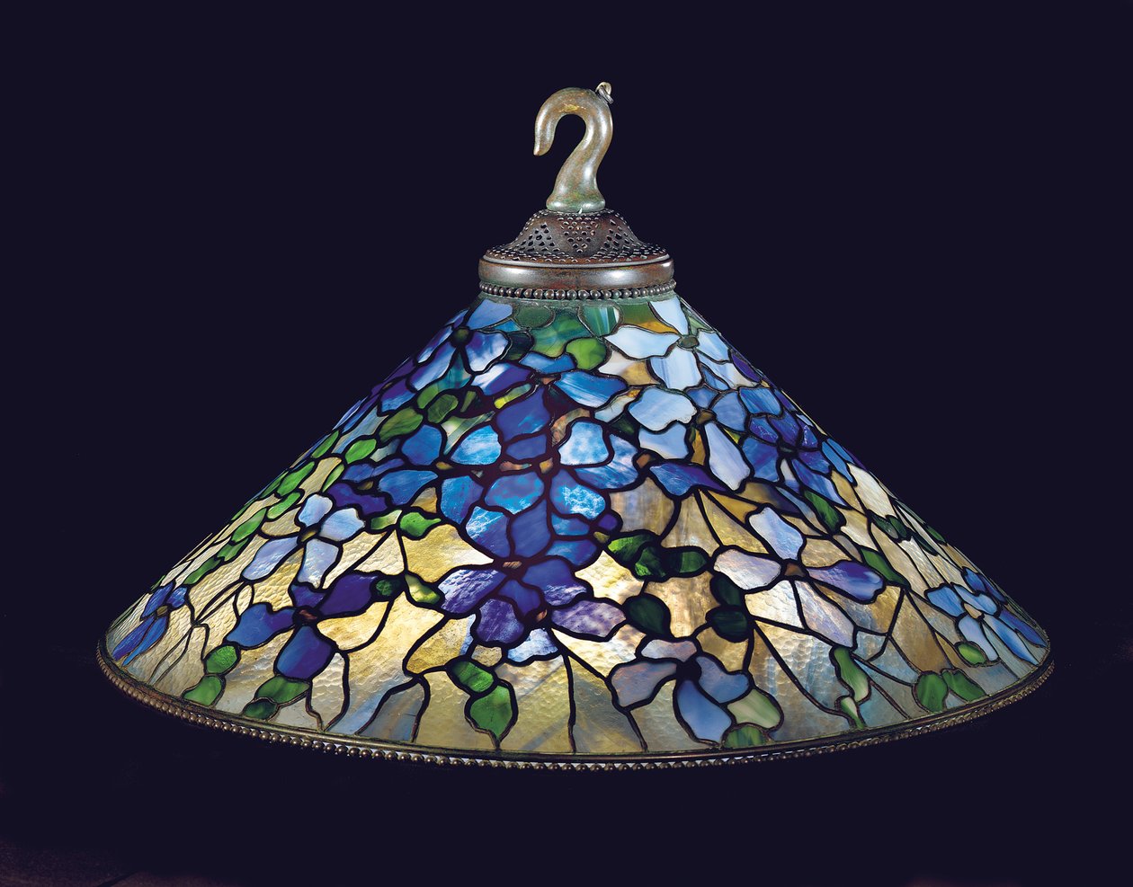 Lustre Clematis, c.1910 (vidro com chumbo e bronze) de Tiffany and Company