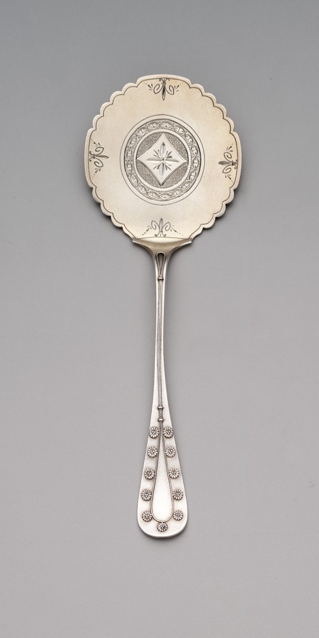 Servidor de bolo de trigo sarraceno padrão "Margarida", c.1875-80 (prata e dourada) de Tiffany and Company