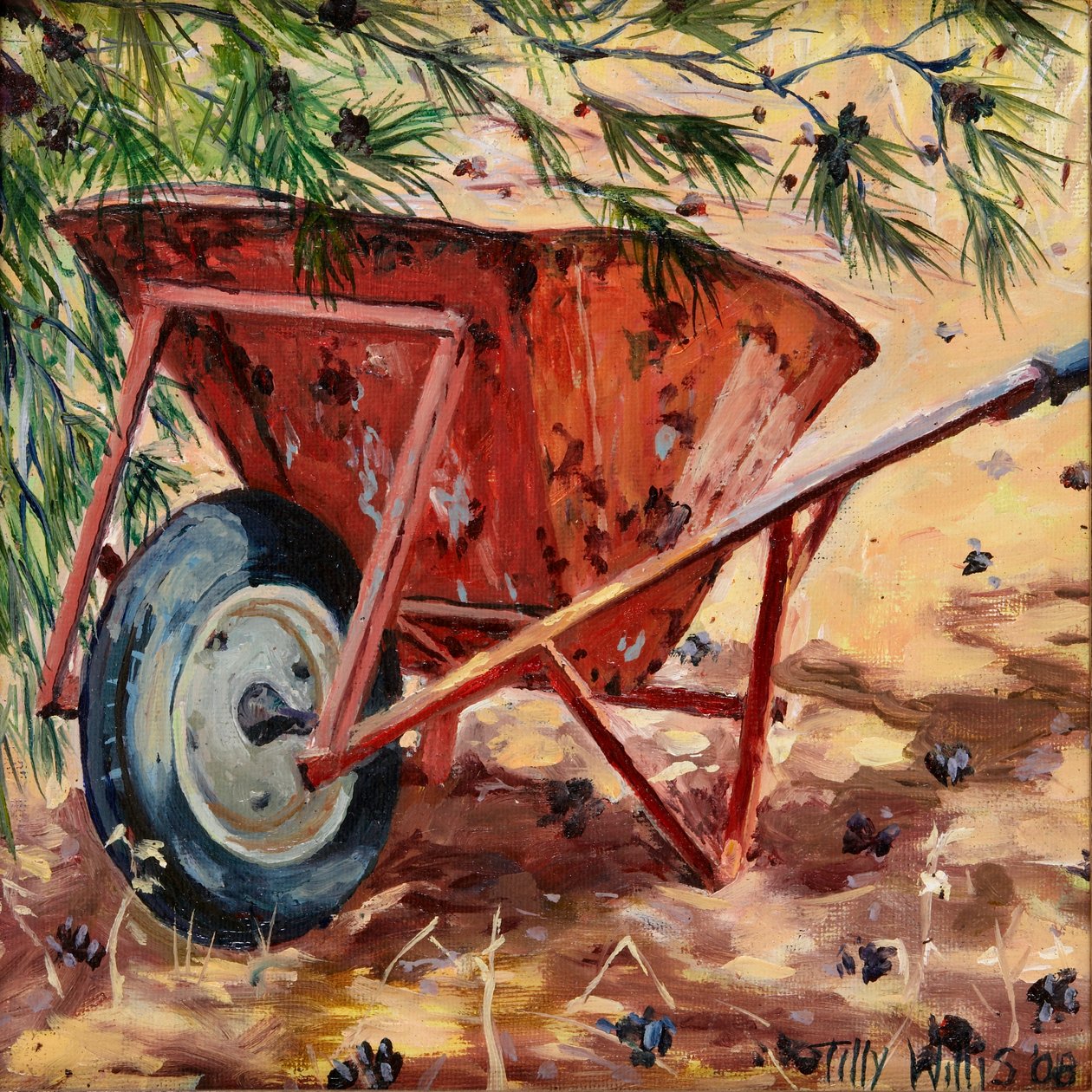 Carrinho de mão enferrujado, 2009 de Tilly Willis