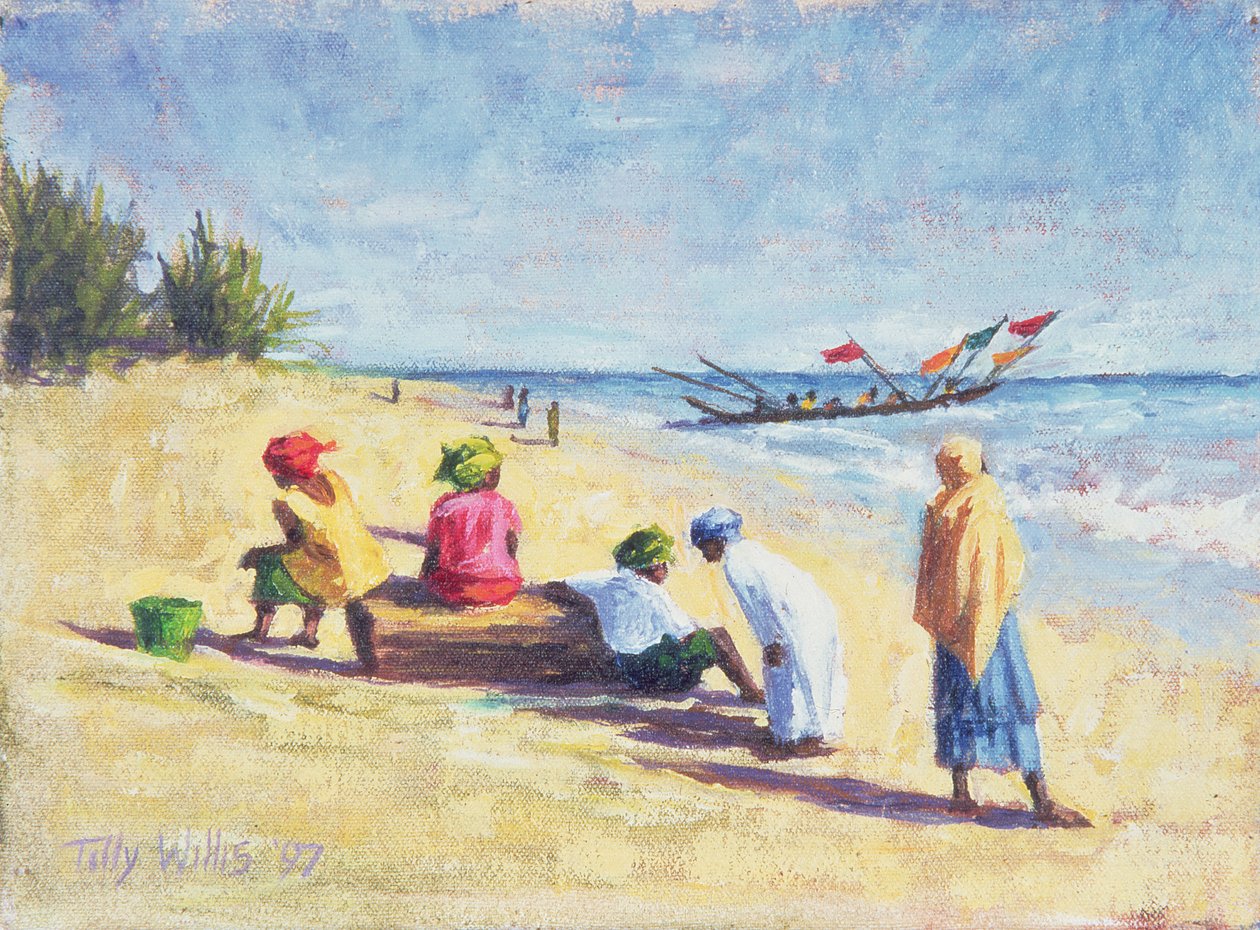 A praia de Abene, Senegal, 1997 de Tilly Willis
