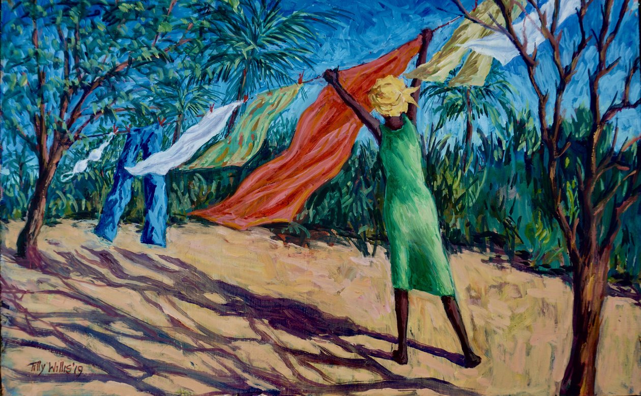 Um dia ventoso 2019 (óleo) de Tilly Willis