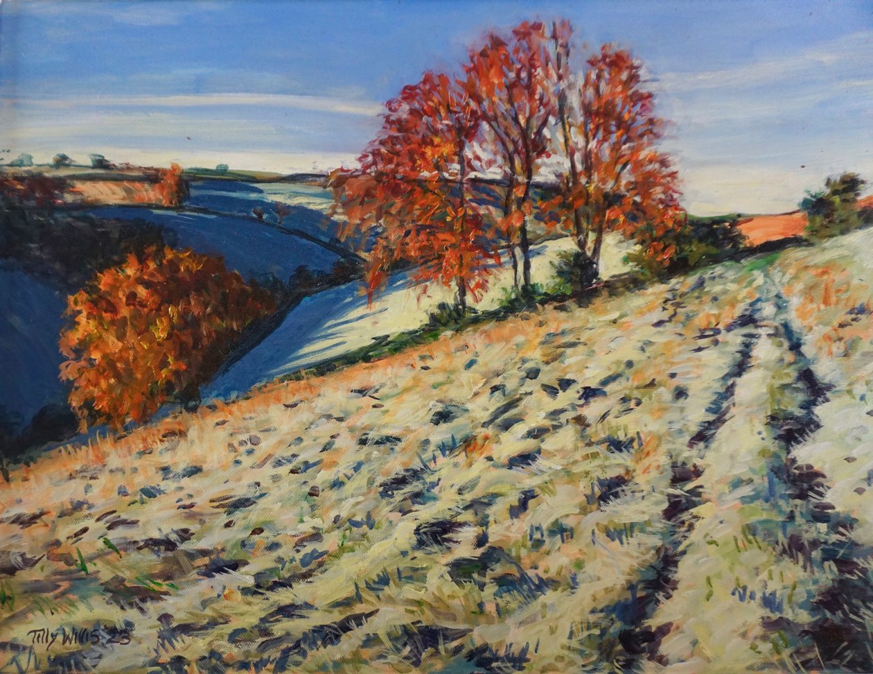 Geada de outono, 2023 (óleo sobre tábua) de Tilly Willis