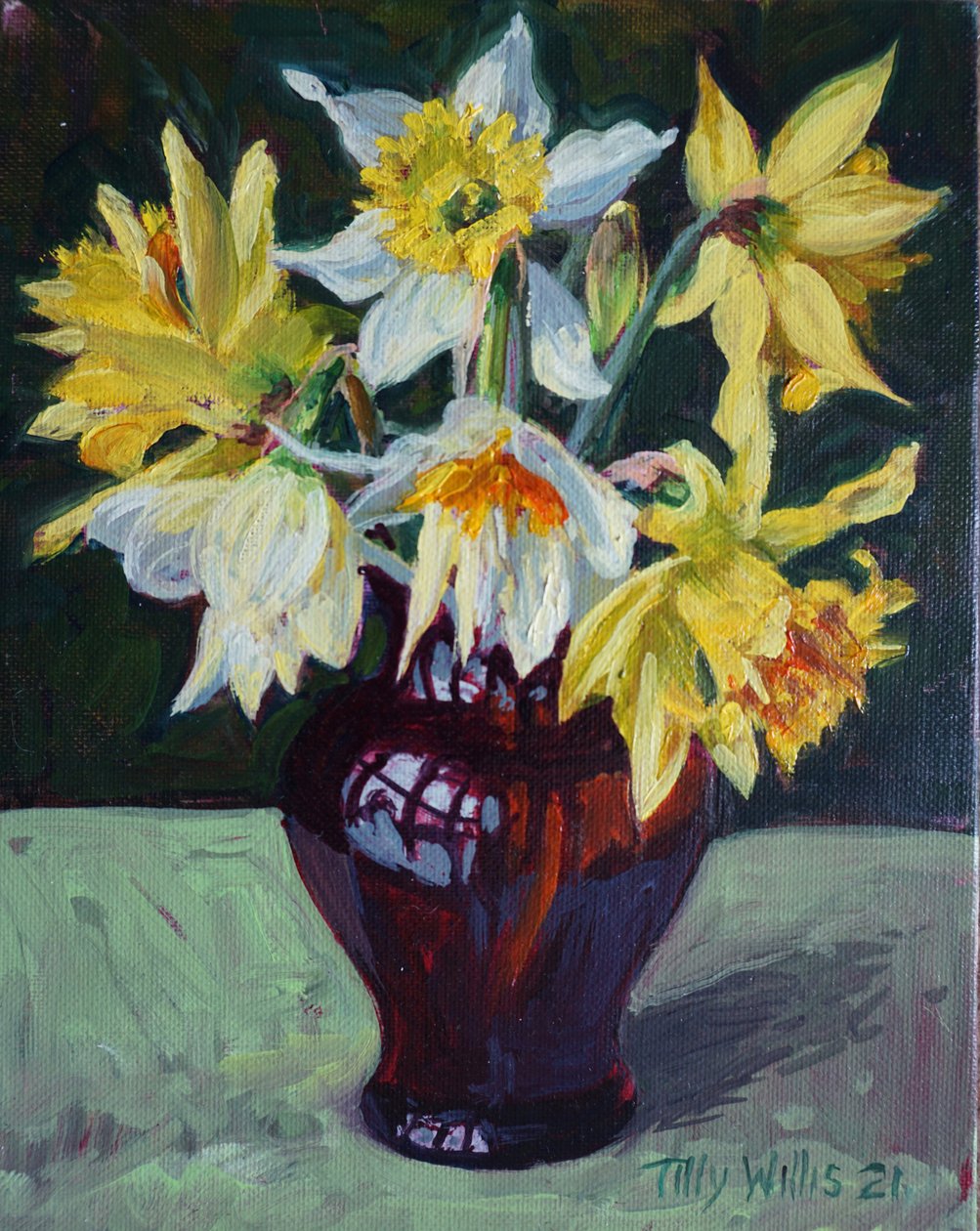 Daffodils 2021 (petróleo) de Tilly Willis