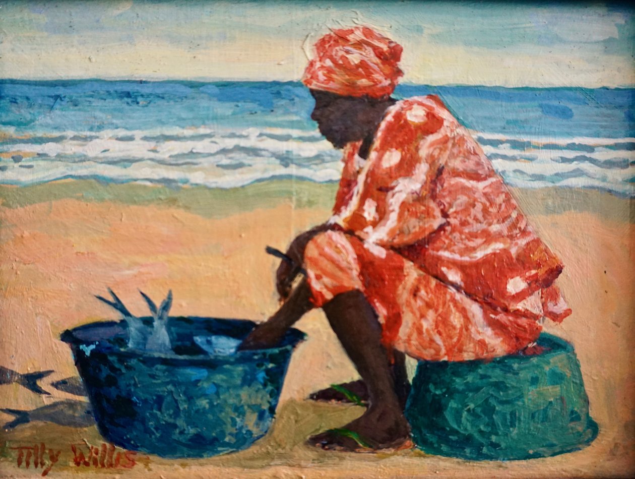 Fisher Woman 2020 (petróleo) de Tilly Willis