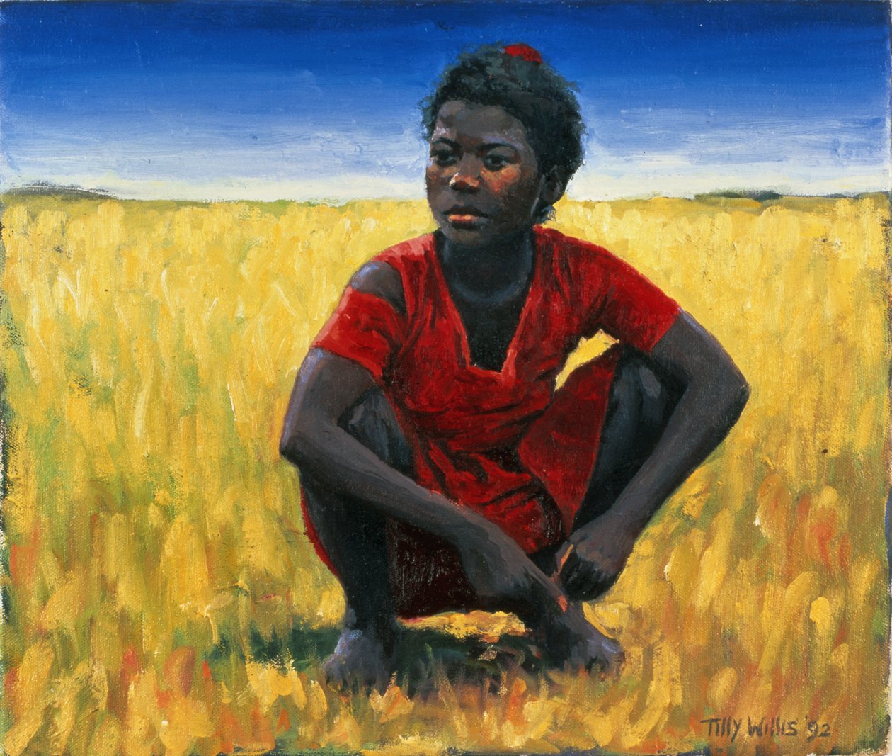 Menina em vermelho, 1992 de Tilly Willis