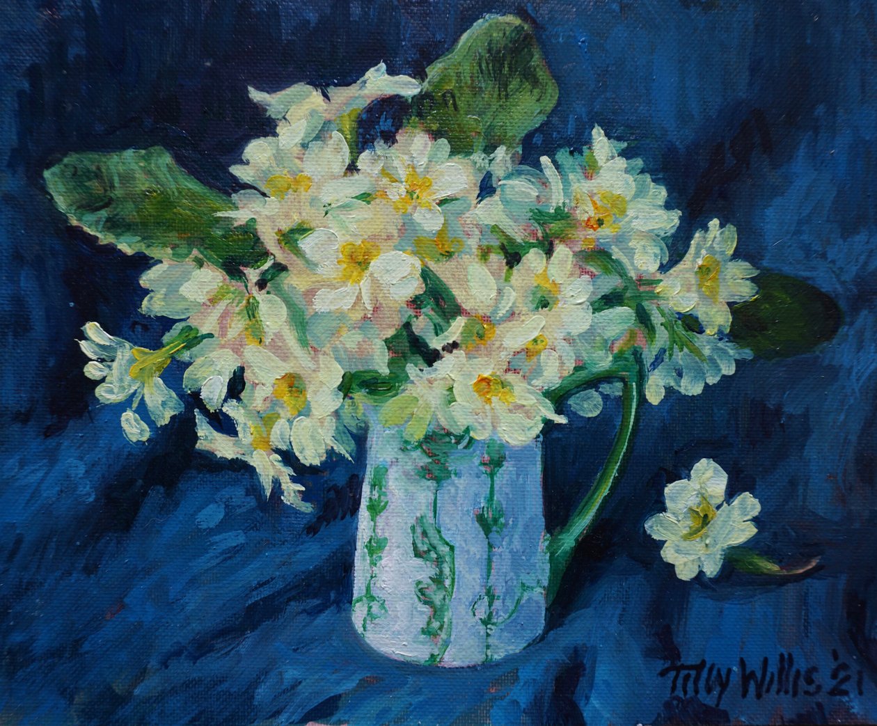 Primroses 2021 (petróleo) de Tilly Willis