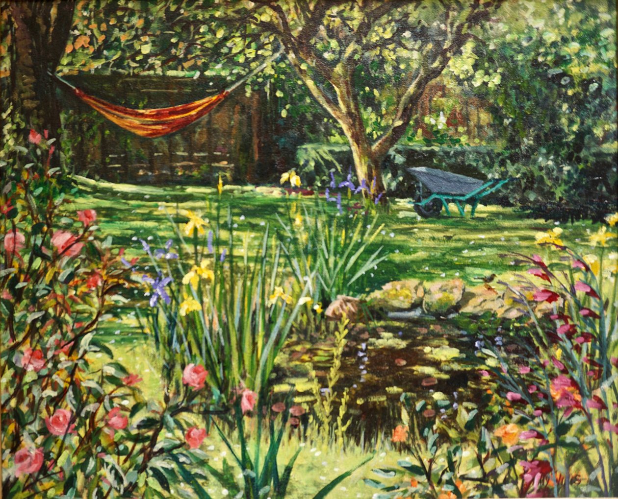 Lagoa de verão 2021 (óleo) de Tilly Willis