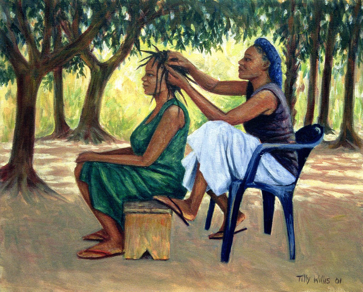 O cabeleireiro, 2001 de Tilly Willis