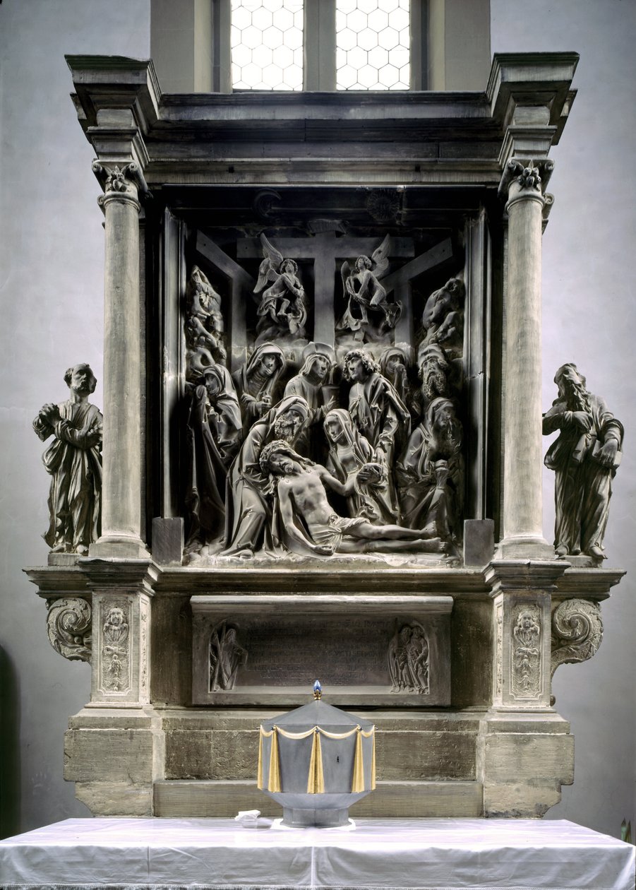 Retábulo que descreve a lamentação de Cristo, c.1526 de Tilman Riemenschneider