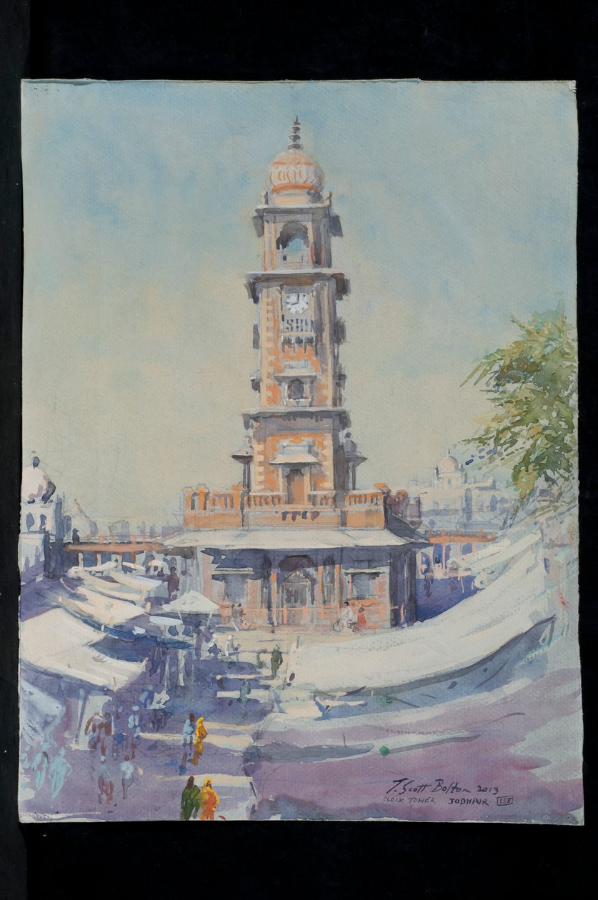 Torre do Relógio, Jodhpur, 2013 de Tim Scott Bolton