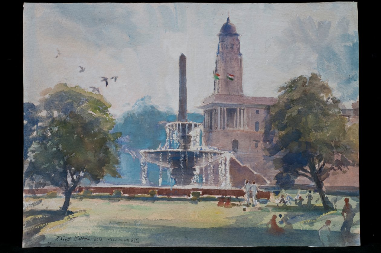 Fonte, Rajpath, Nova Deli, 2013 de Tim Scott Bolton