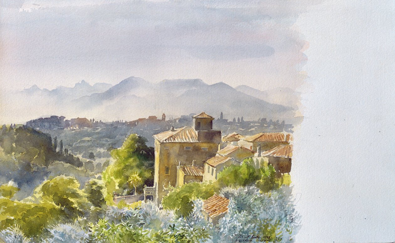 San Ruffino, Casciani, Toscana, 1998 (wc no papel) de Tim Scott Bolton
