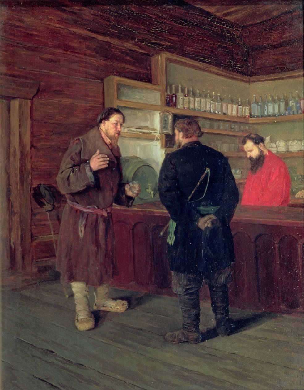 Uma taberna, 1889 de Timophej Mosgov