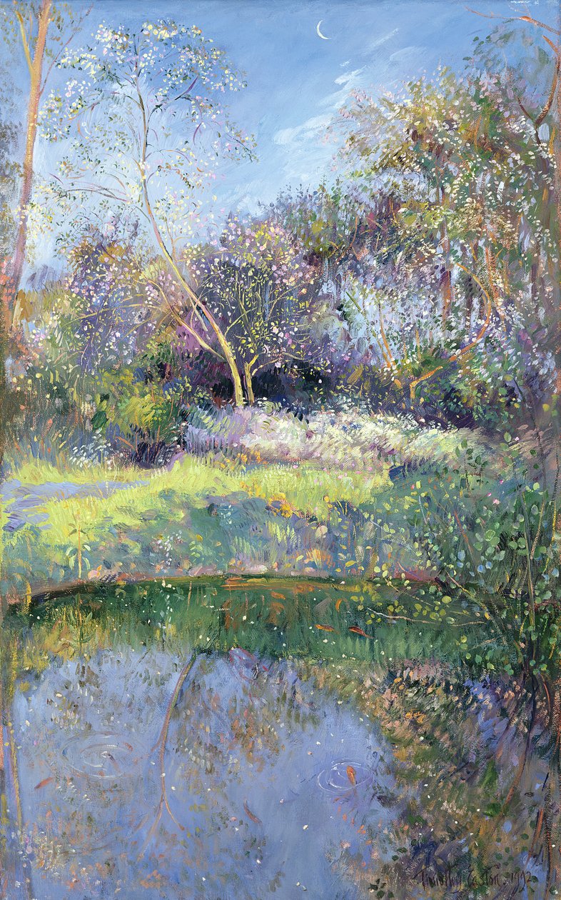 Macieira e Lua Crescente de Timothy Easton