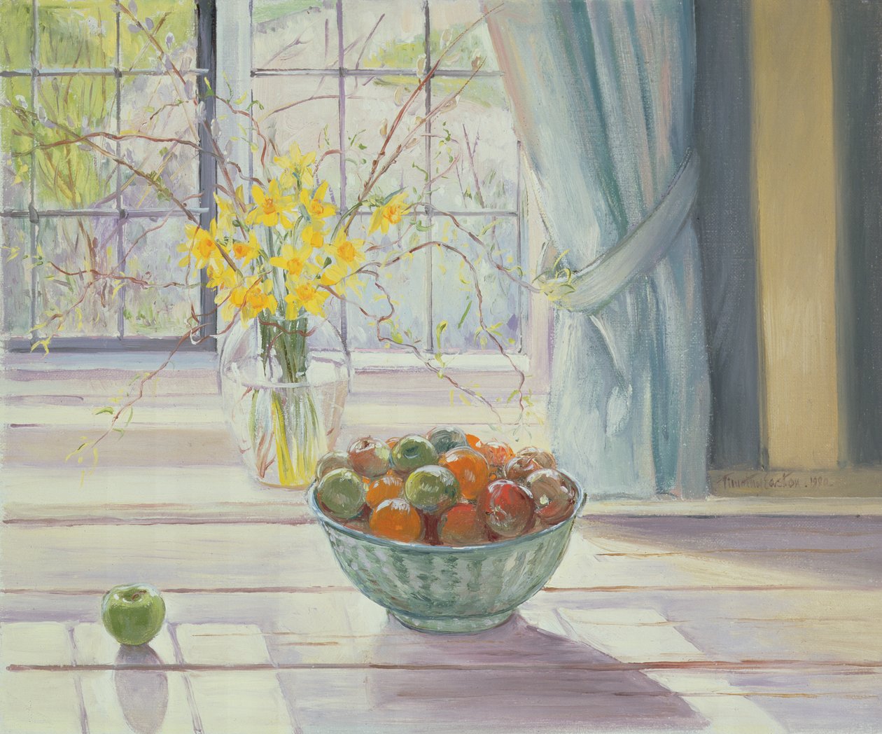 Fruteira com Flores da Primavera, 1990 de Timothy Easton