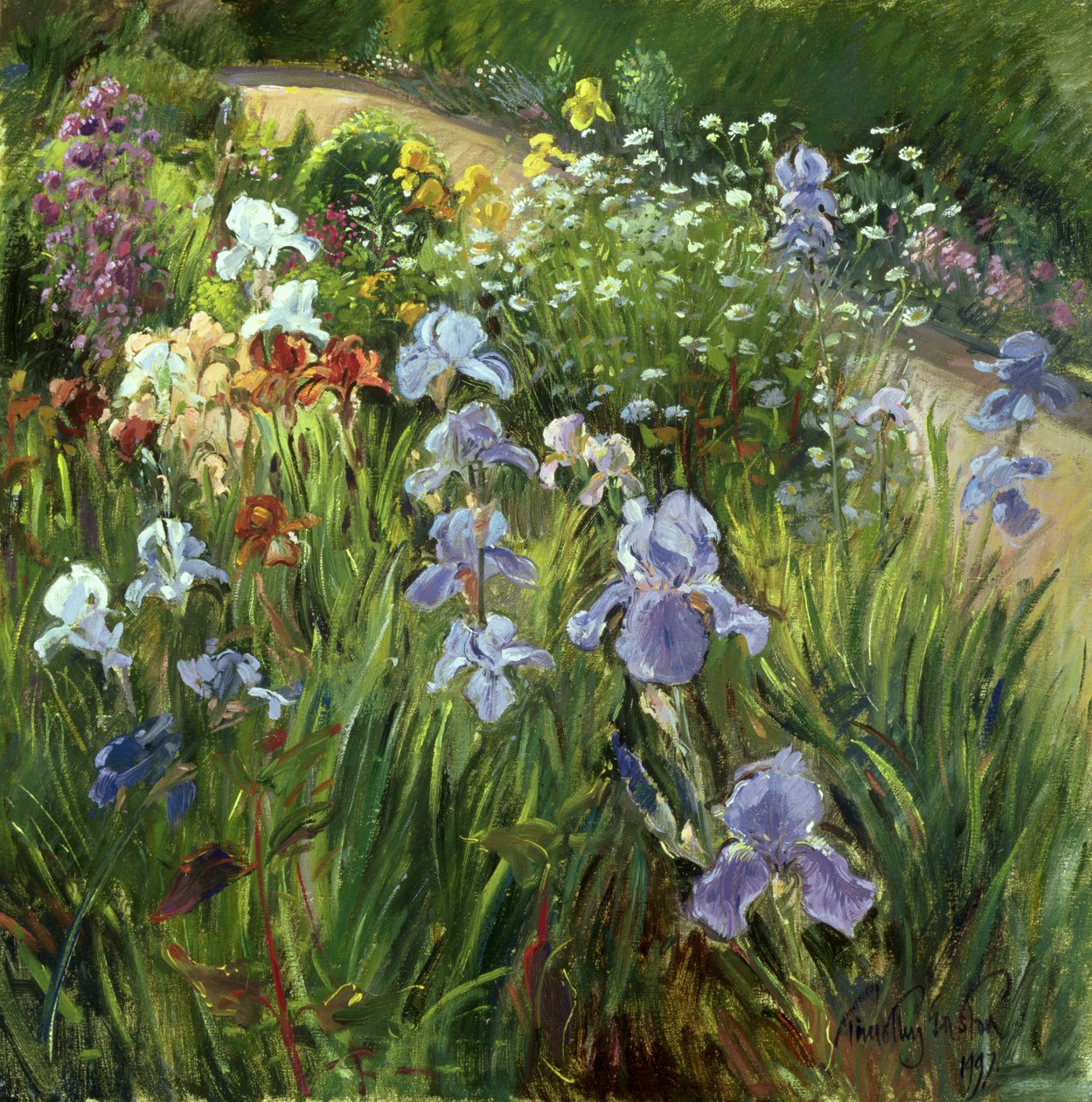 Íris e margaridas, 1997 de Timothy Easton
