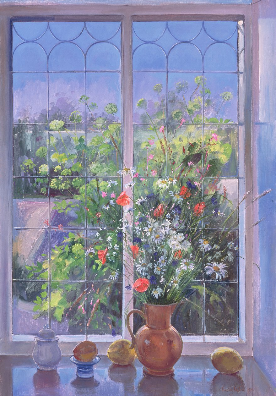 Flores de verão ao entardecer, 1990 de Timothy Easton